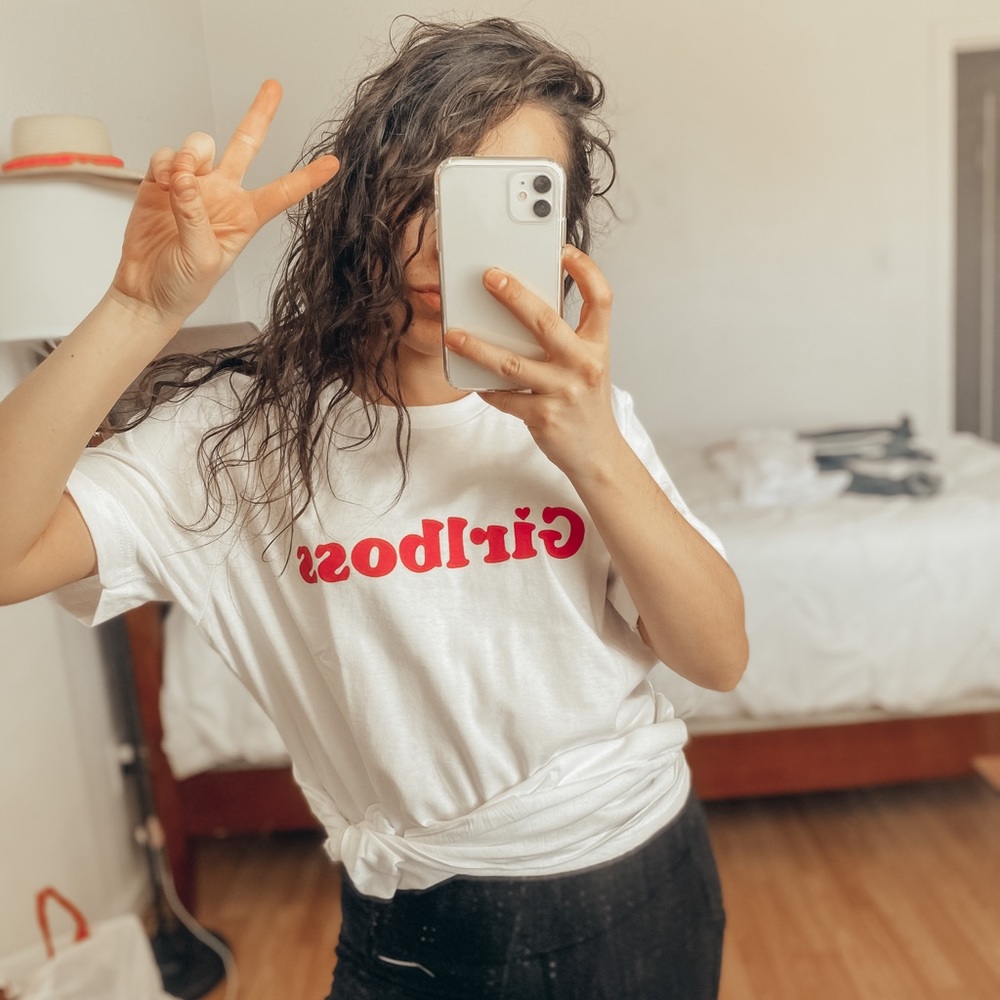 Girl Boss White T-Shirt - Picture 4 of 4